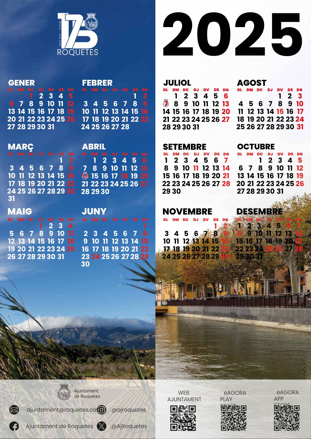 Calendari Roquetes 2025